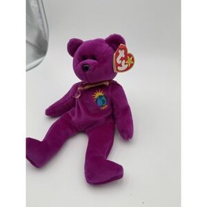 TY Beanie Baby "Millenium" the Bear Retired Vintage MWMT (8 Inch)‎
